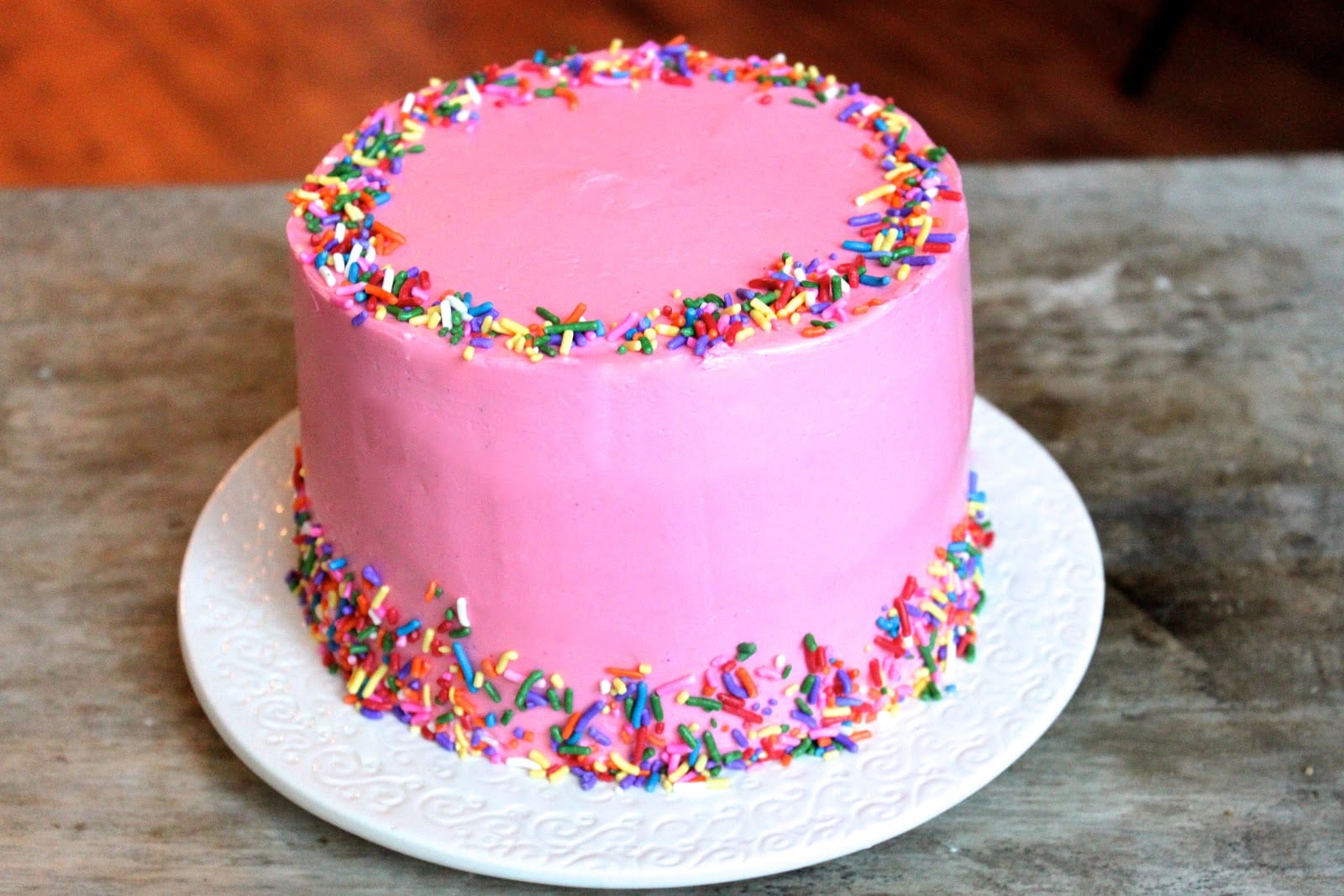 Pink Vanilla Bean Celebration Cake The Little Epicurean