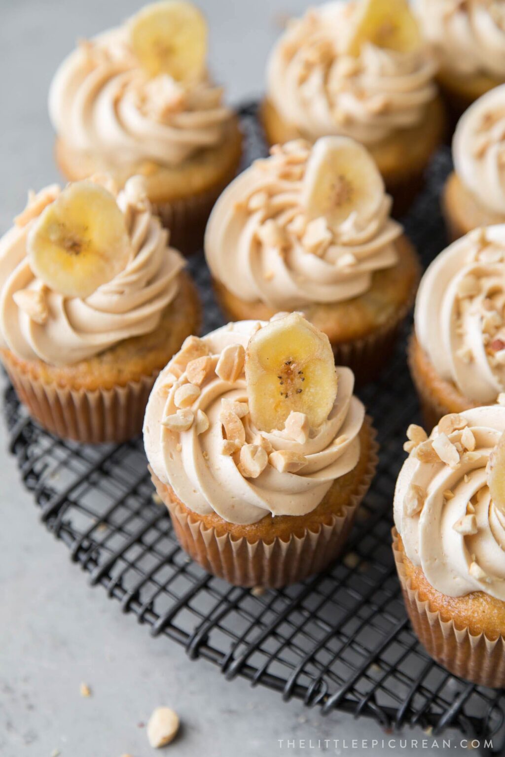 Peanut Butter Banana Cupcakes The Little Epicurean