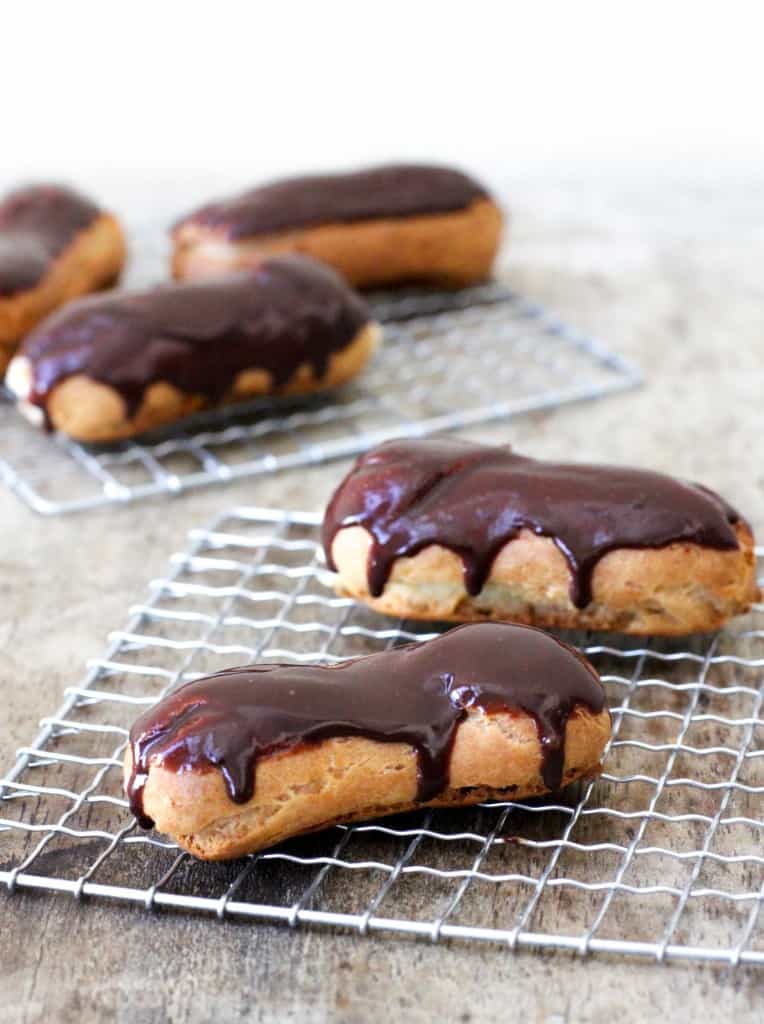 Chocolate Glazed Eclairs- The Little Epicurean