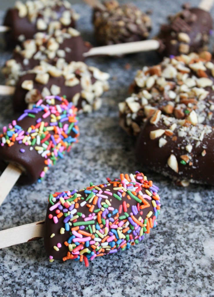 Chocolate Dipped Frozen Banana- The Little Epicurean