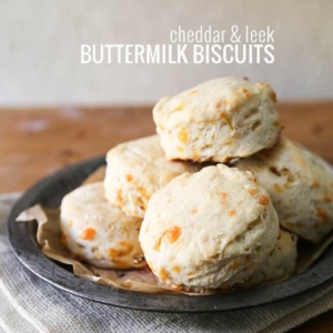 Cheddar and Leek Buttermilk Biscuits