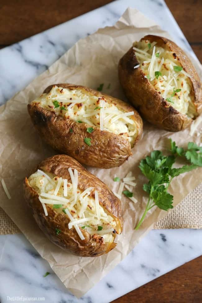 Twice Baked Ranch Potatoes - The Little Epicurean