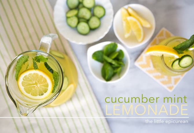 Cucumber Mint Lemonade The Little Epicurean 3970