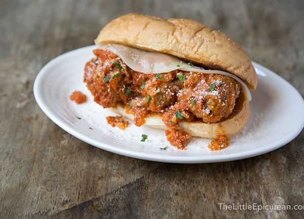 Ricotta Meatball Sandwich | The Little Epicurean