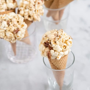 Maple Bacon Popcorn Cones