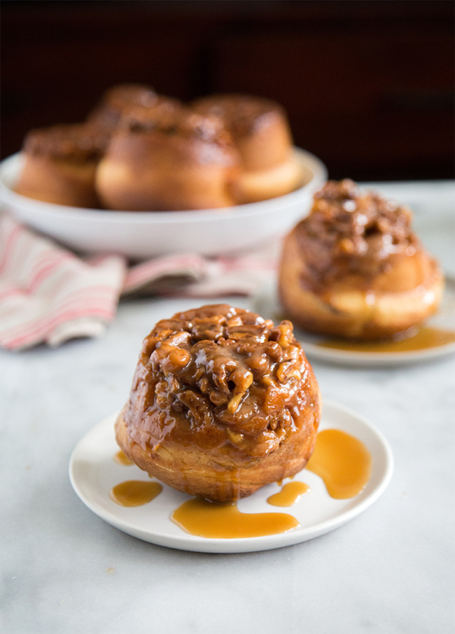 Caramel Walnut Sticky Buns- The Little Epicurean