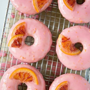 Blood Orange Donuts