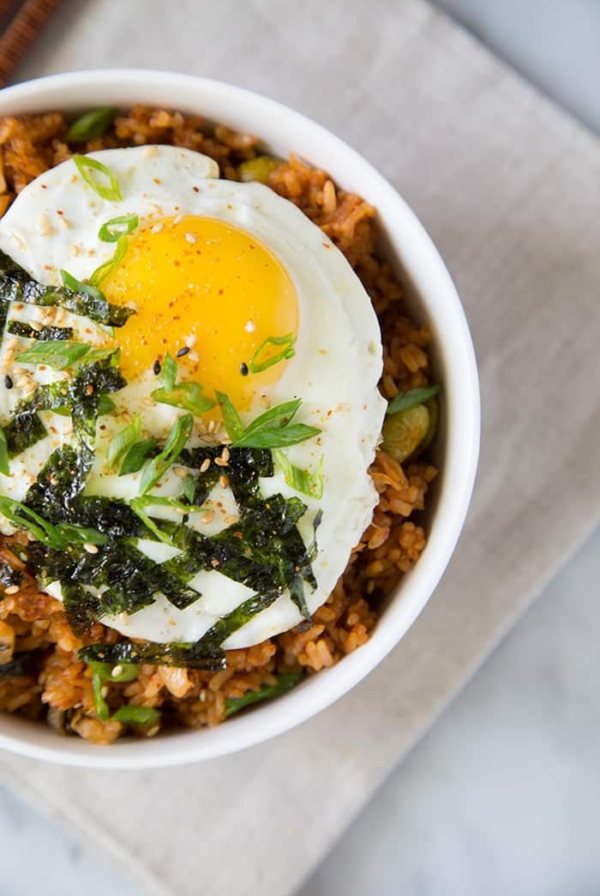 Baked Kimchi "Fried" Rice