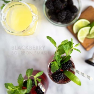 Blackberry Bourbon Smash | the little epicurean