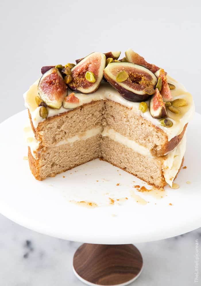 Honey Earl Grey Fig Cake- The Little Epicurean