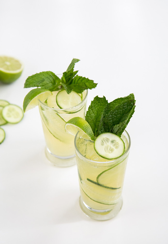 Sparkling Cucumber Mint Gin-The Little Epicurean