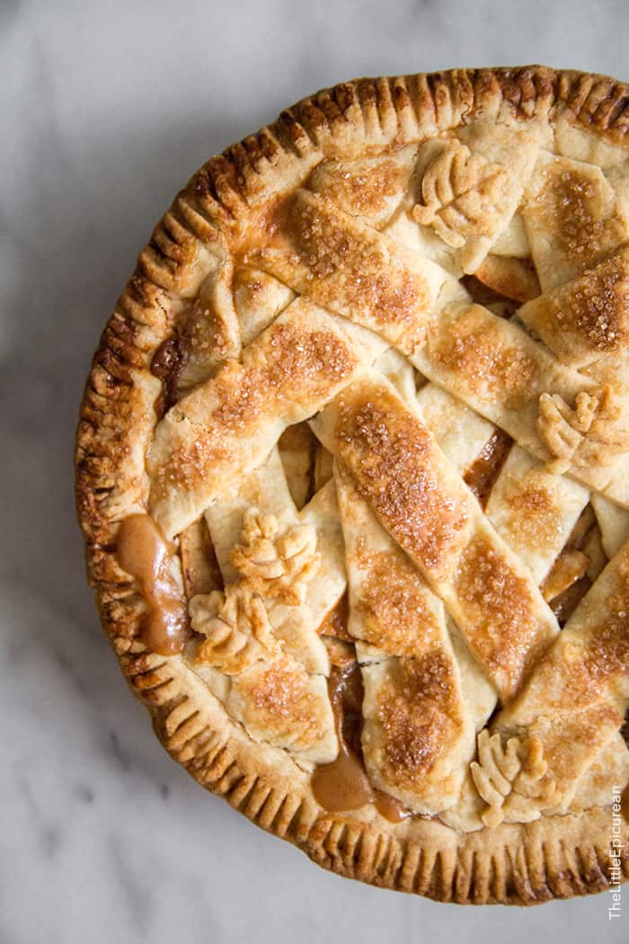 Salted Caramel Apple Pie- The Little Epicurean