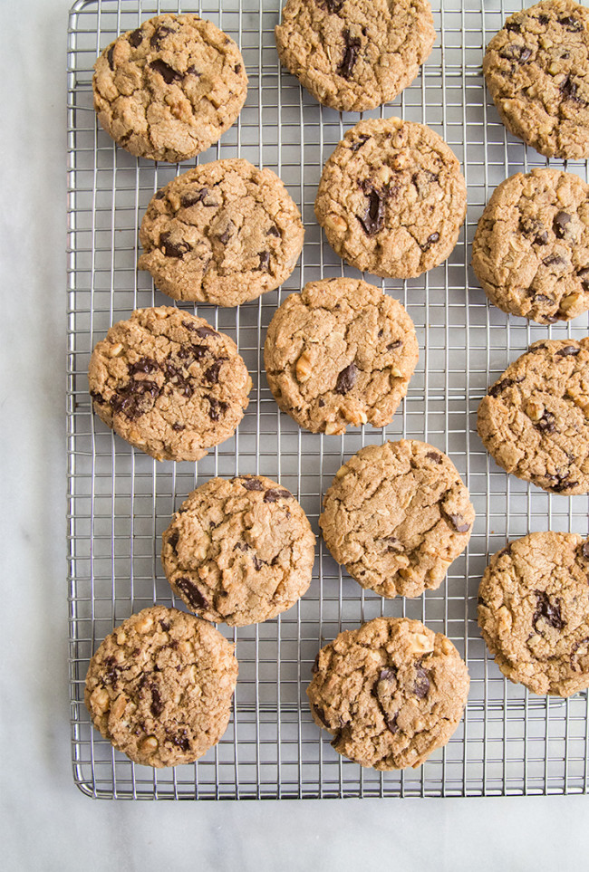 Chocolate Chunk Oatmeal Cookies-The Little Epicurean