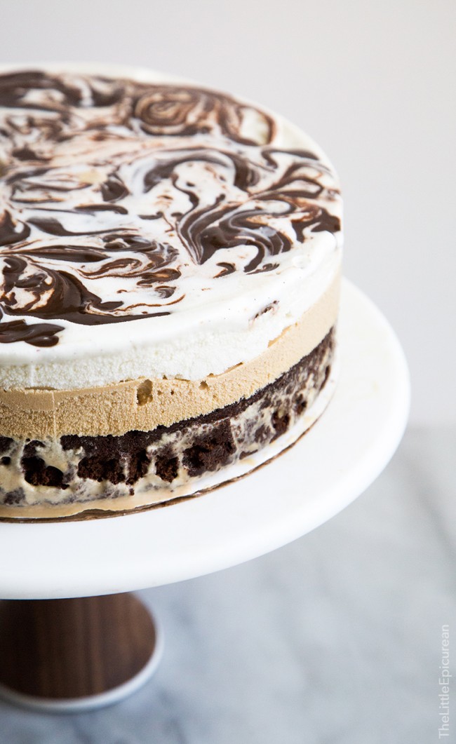 Coffee Ice Cream Cake - The Little Epicurean