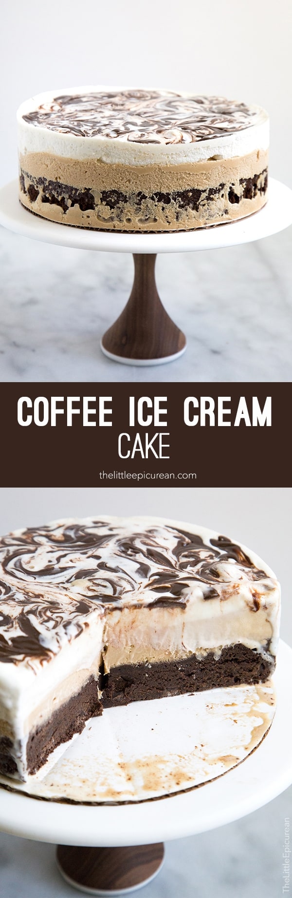 Coffee Ice Cream Cake - The Little Epicurean