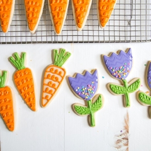 Spring Carrot Sugar Cookies