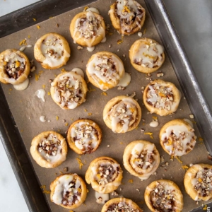 Honey Orange Pecan Mini Rolls