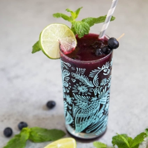 Blueberry Mojito Float