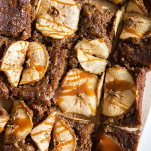 Caramel Apple Sheet Cake