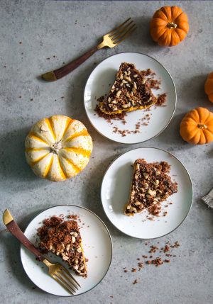 Chocolate Hazelnut Pumpkin Pie- The Little Epicurean