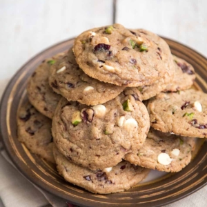 Pistachio Cranberry Holiday Cookies