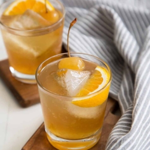 Spiced Whiskey Cobbler Cocktail