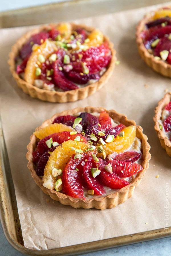 Blood Orange Earl Grey Tarts