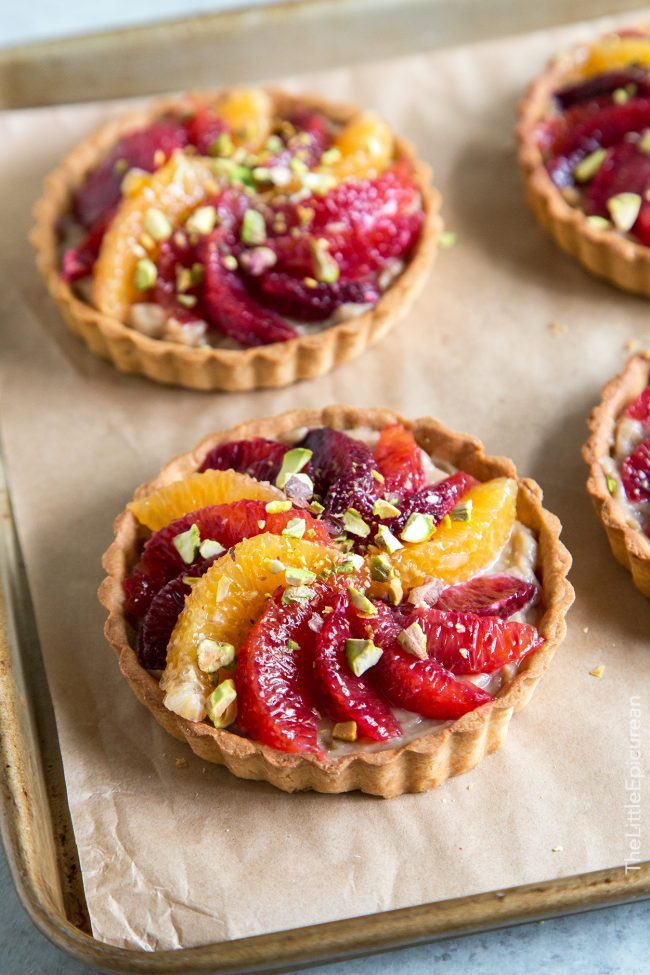 Blood Orange Earl Grey Tarts