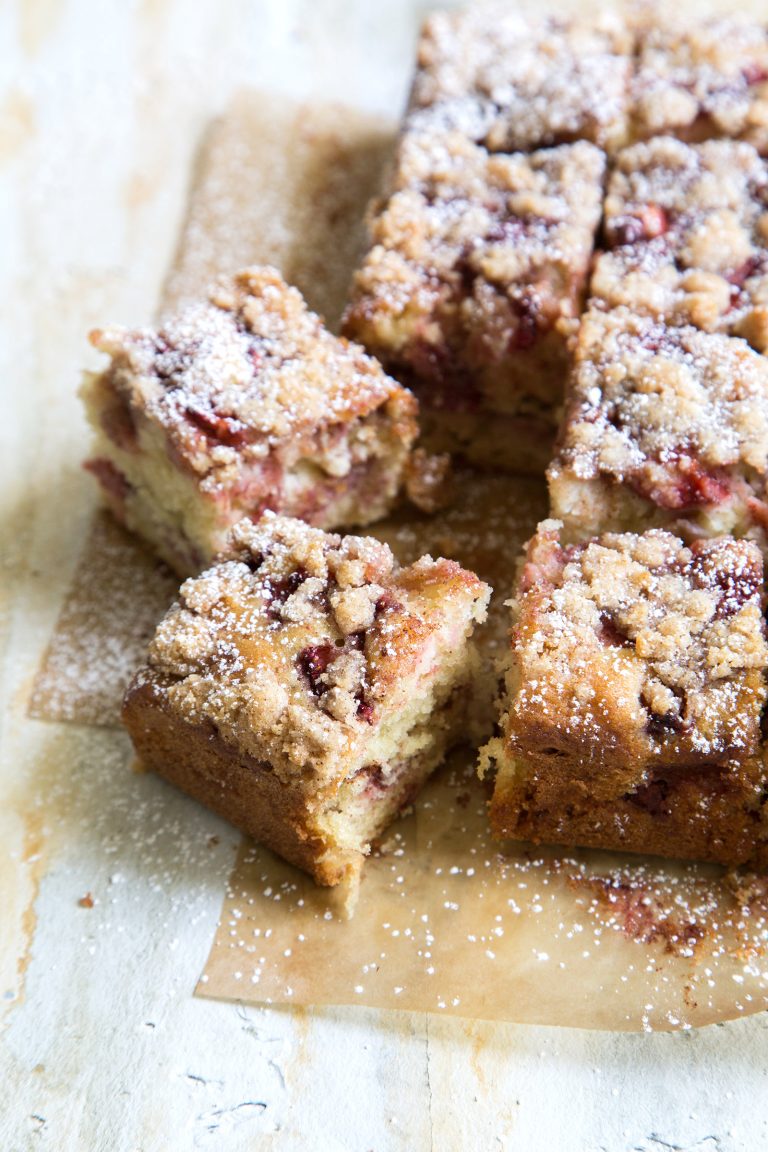 Strawberry Crumb Cake (with Spices)- The Little Epicurean