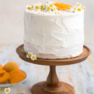 Apricot Chamomile Cake with Bee Pollen