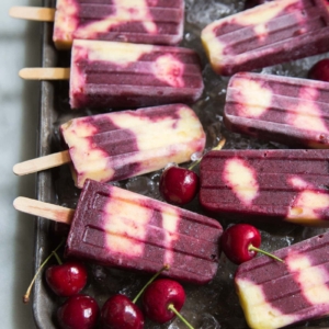 Cherry Pineapple Popsicles