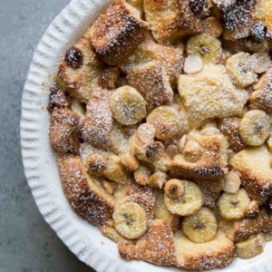 Banana Rum Bread Pudding