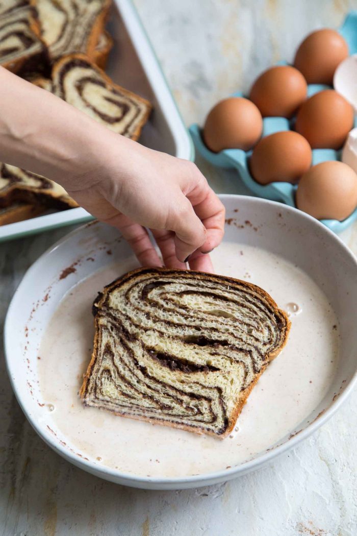 Chocolate Babka French Toast- The Little Epicurean