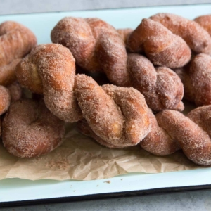 Cinnamon Sugar Twist Doughnuts