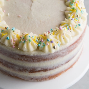 Lemon Layer Cake with Mascarpone Buttercream