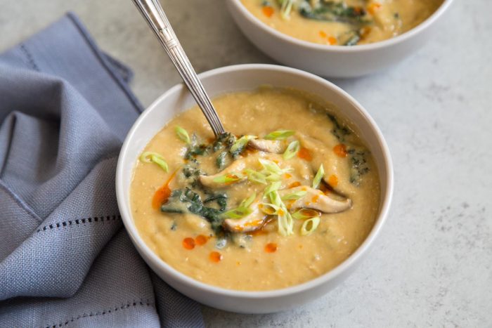 Pressure Cooker Miso Red Lentil Soup- The Little Epicurean