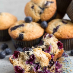 Banana Blueberry Muffins