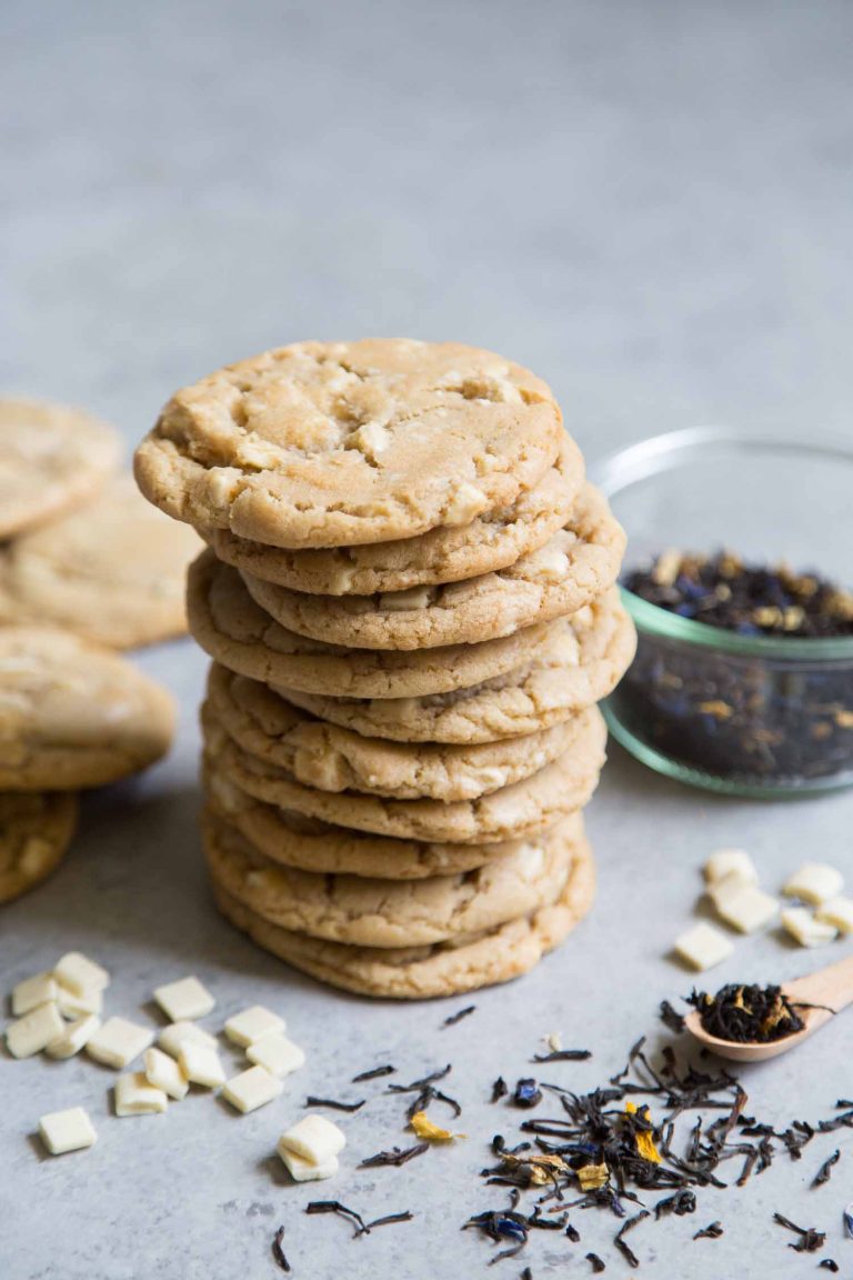 White Chocolate Earl Grey Cookies - The Little Epicurean