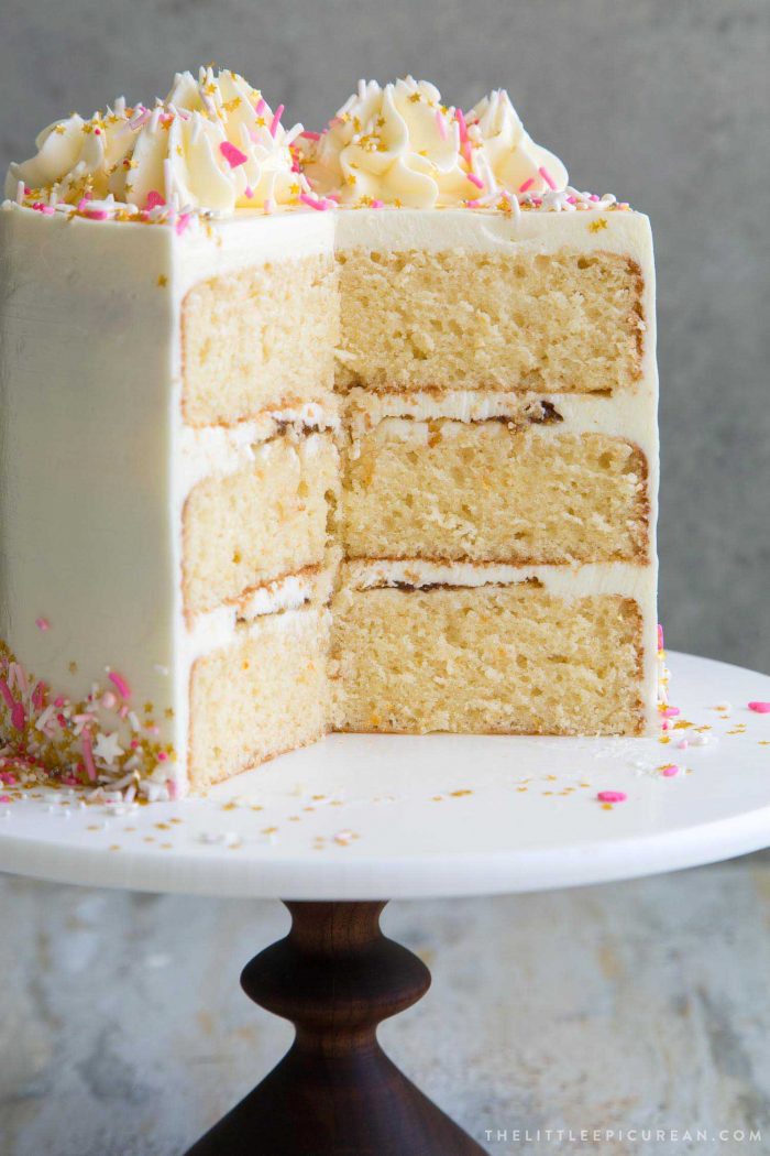 Ginger Grapefruit Layer Cake - The Little Epicurean