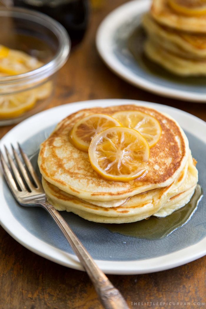 Meyer Lemon Ricotta Pancakes