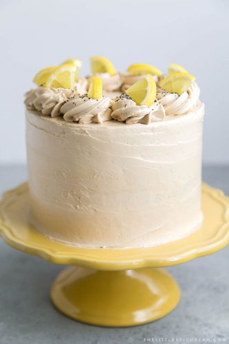 Poppy Seed Lemon Cake - The Little Epicurean