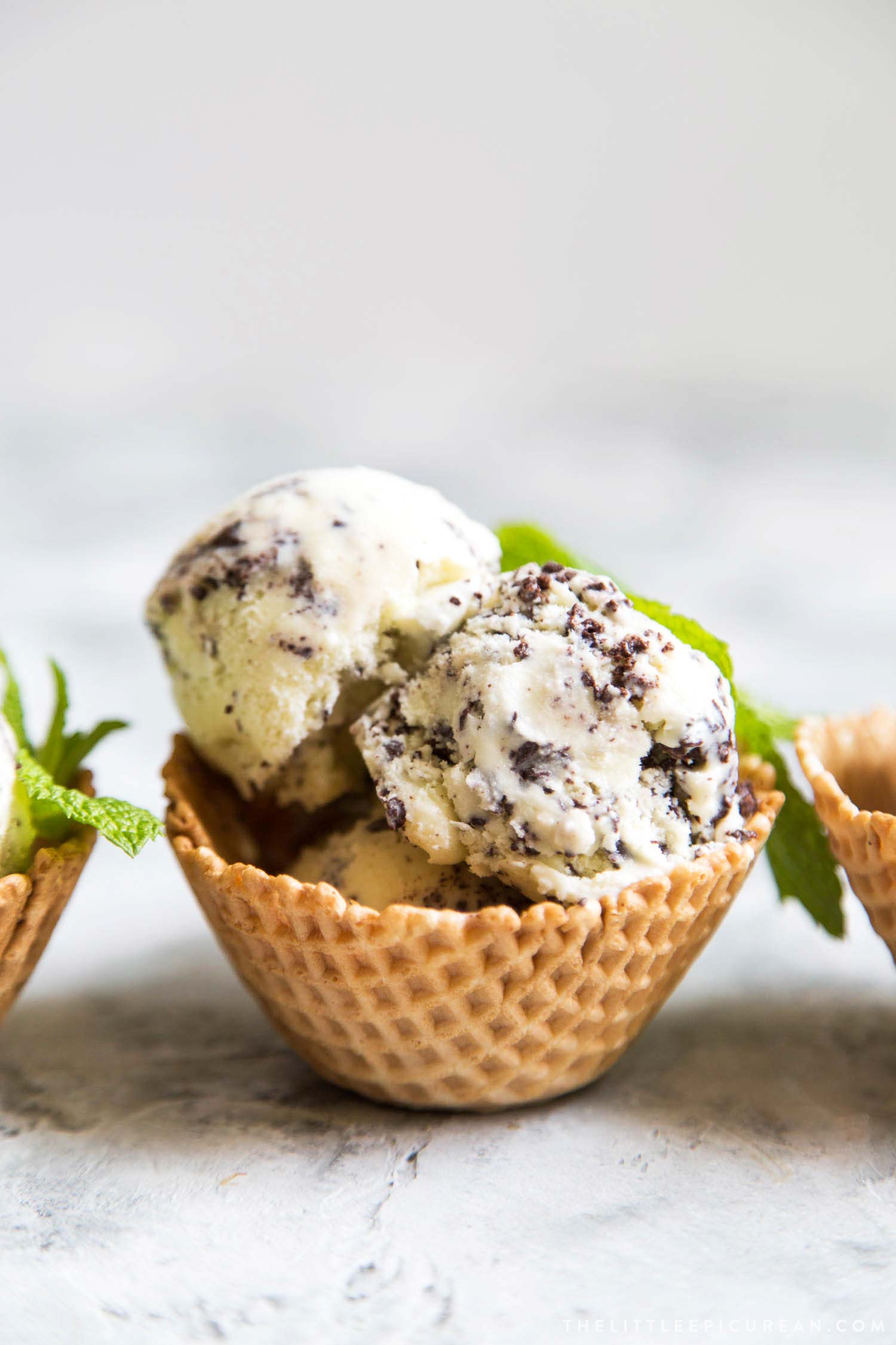 Fresh Mint Chip Ice Cream - The Little Epicurean