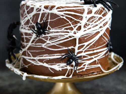 Chocolate Spider Web Cake The Little Epicurean