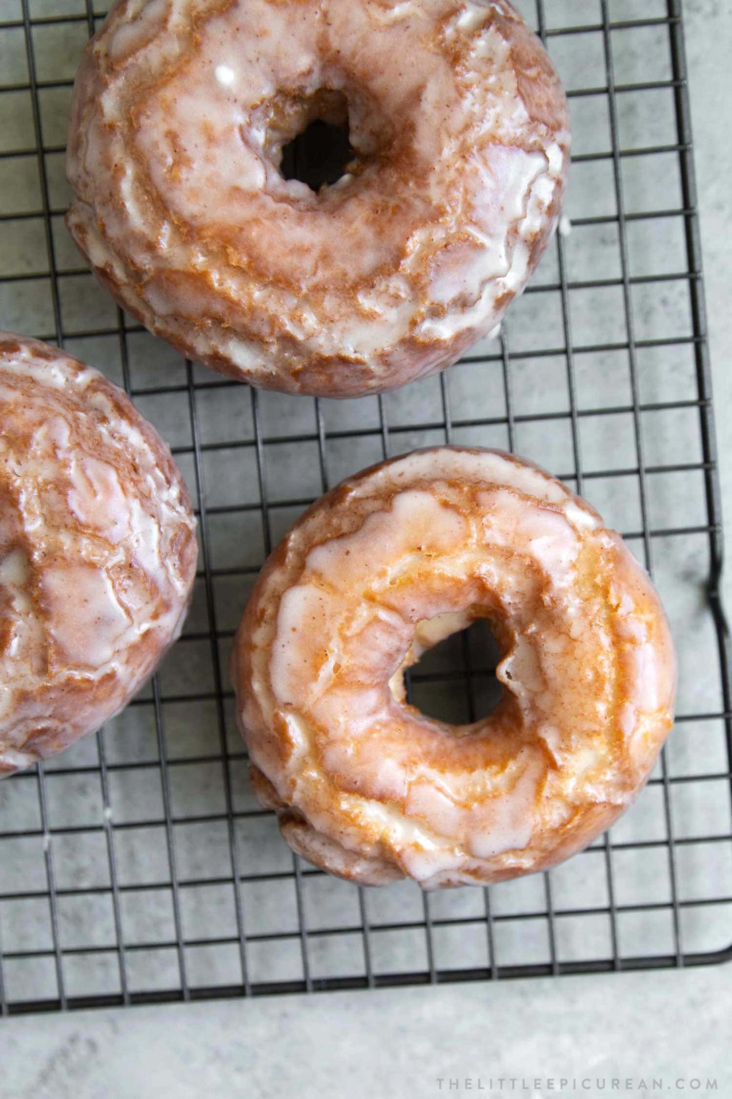 Glazed Old Fashioned Donut Cake - Browned Butter Blondie