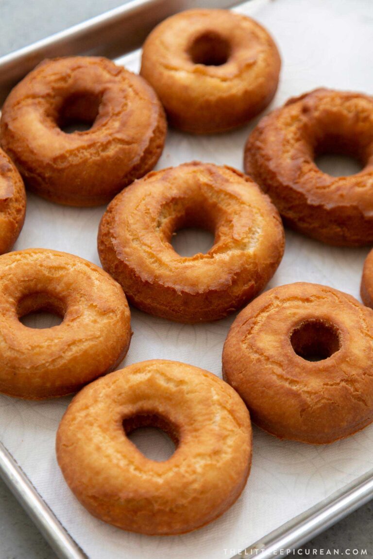 Brown Butter Glazed Old Fashioned Donuts The Little Epicurean   Brown Butter Old Fashioned Donuts Fried 768x1152 