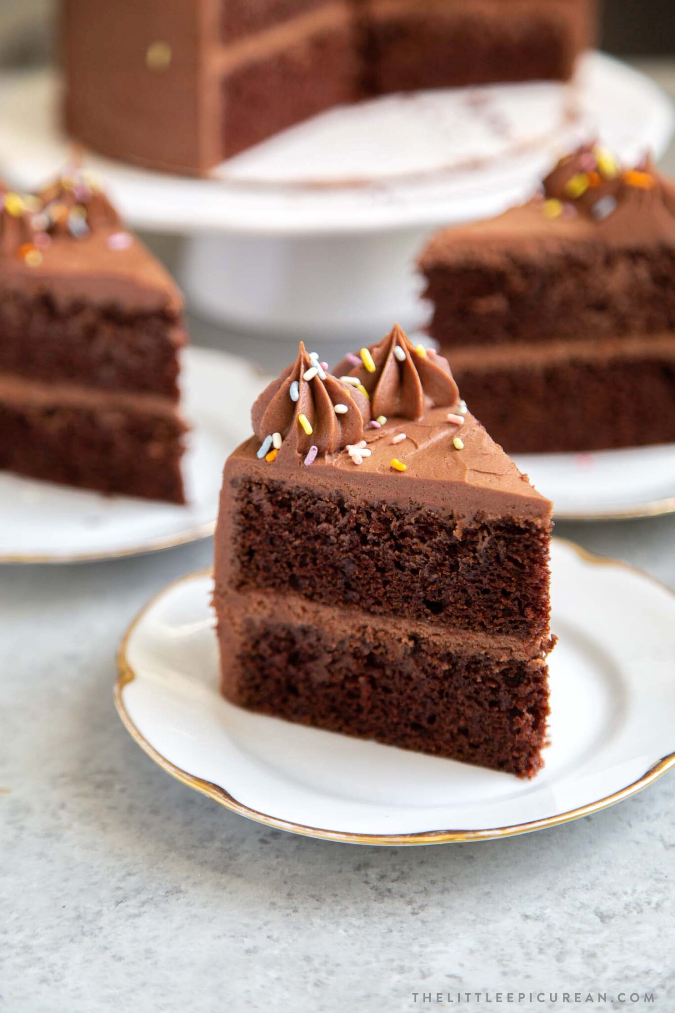 Classic Chocolate Cake - The Little Epicurean