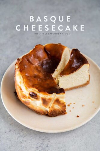 Basque Cheesecake - The Little Epicurean