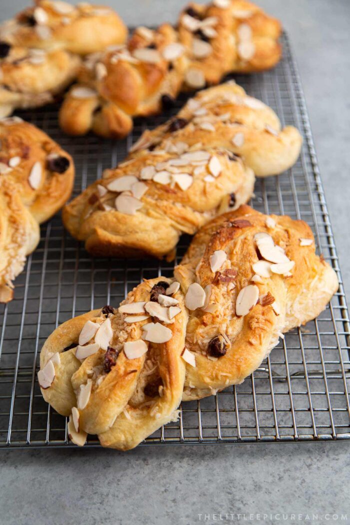 Twisted Coconut Buns - The Little Epicurean