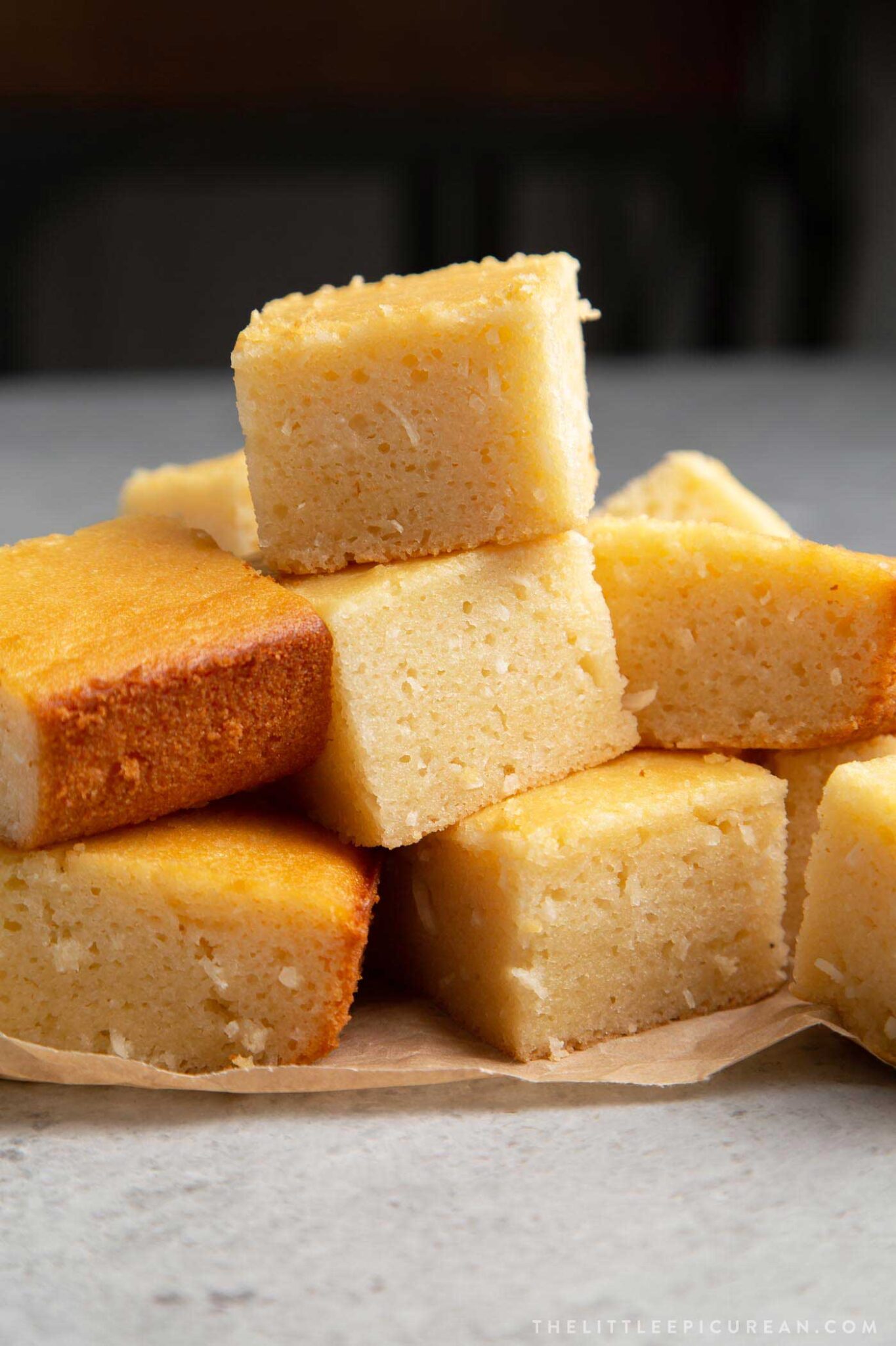 Butter Mochi - The Little Epicurean