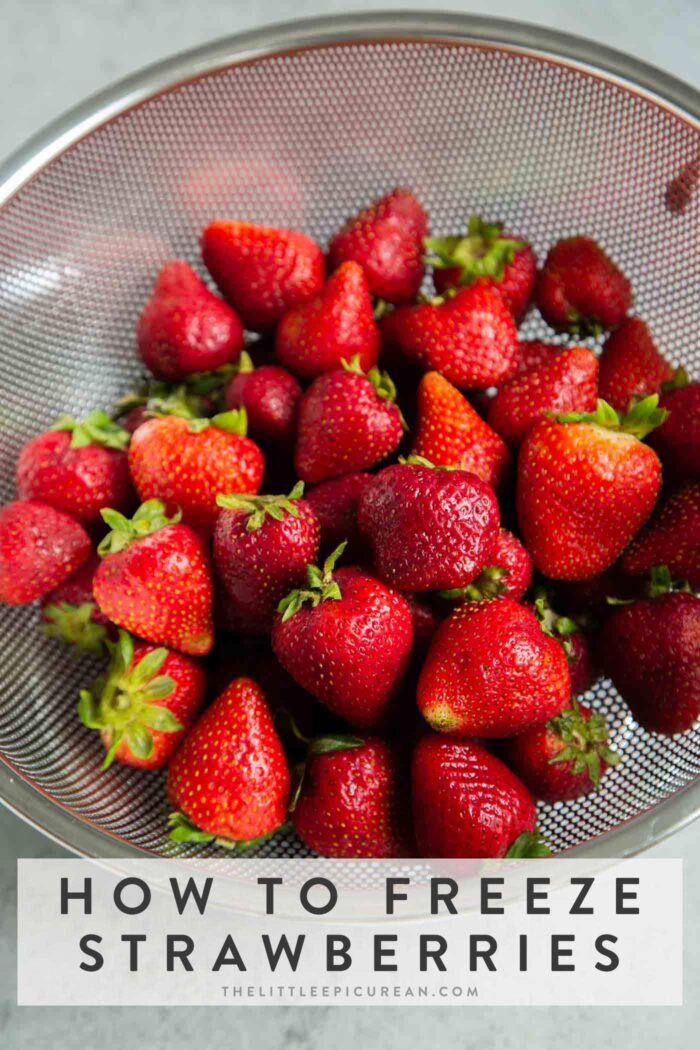 How To Freeze Strawberries - The Little Epicurean